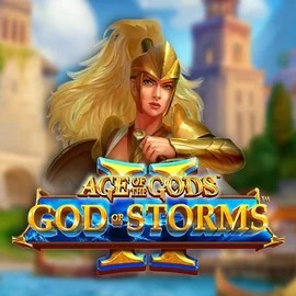 Official Slots logo: Age Of The Gods: God Of Storms 2 by Playtech at Millioner Casino