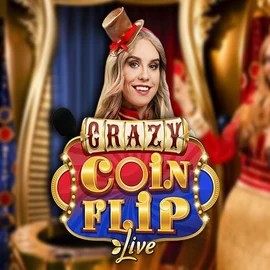 Crazy Coin Flip logo – Live Casino by Evolution at Millioner Casino