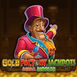 Gold Factory Jackpots Mega Moolah slot icon by Aurum Signature Studios, available at Millioner Casino