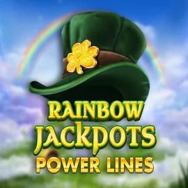 Rainbow Jackpots Power Lines online game logo by Red Tiger Gaming on millionerscasino.de